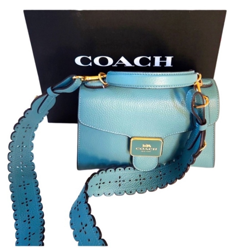 (MT128) NWOT COACH PEPPER SATCHEL GENUINE LEATHER CROSSBODY